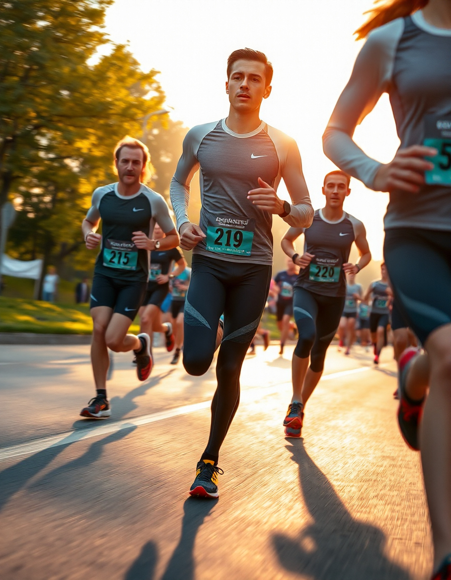 Custom sportswear manufacturer - marathon running gear for endurance athletes and racing events